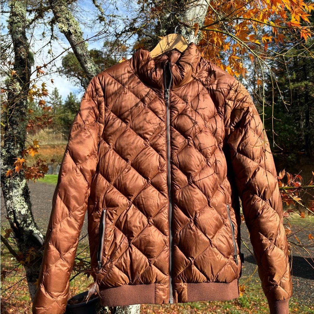 Women’s Patagonia Quilted Brown Bomber Jacket